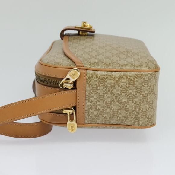 CELINE Macadam Canvas Shoulder Bag Beige - Picture 4 of 13